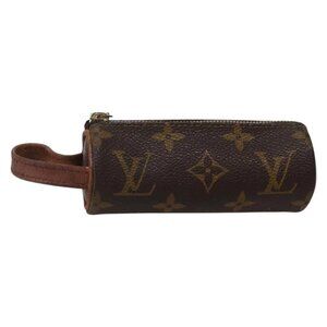 LOUIS VUITTON Monogram Etui 3 Ball de Golf Pouch